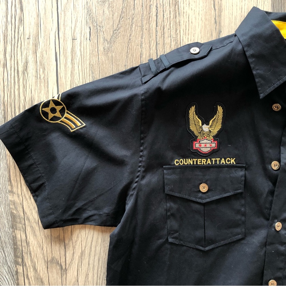 Counter Attack Special Team Collared Short Sleeve… - image 3